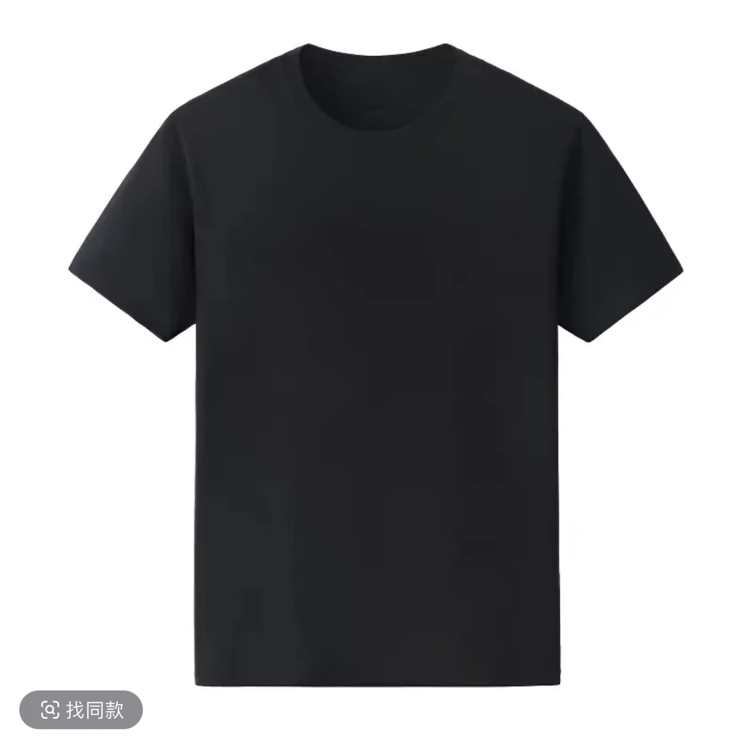 男女同款短袖百搭显瘦通勤必备简约不透打底上衣圆领设计