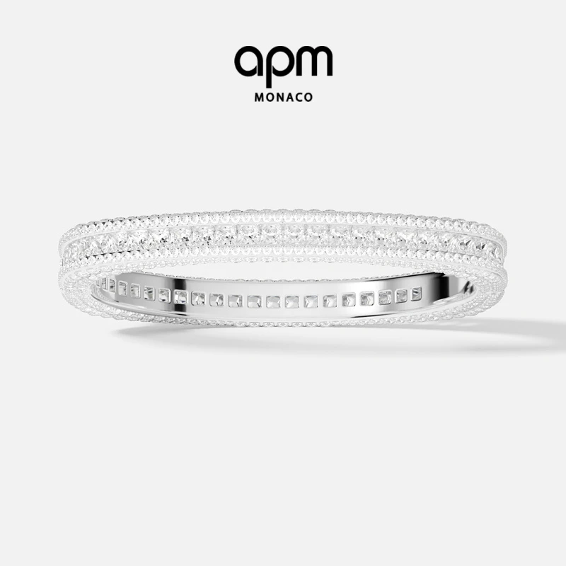APM Monaco 密镶手镯神秘时尚百搭女款饰品高级感礼物白月光手镯
