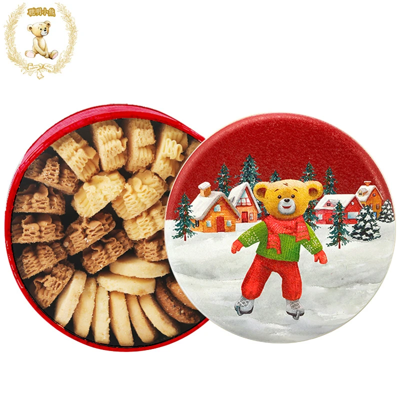 火爆香港伴手礼手信珍妮曲奇小熊饼干进口零食聪明小熊特产礼盒