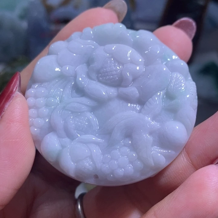 【闪购商品】翡翠未镶嵌颈饰花