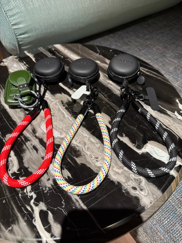 JTXS【原创】10mm配色编织旋转头撞色手工绳子手提绳手机绳钥匙绳