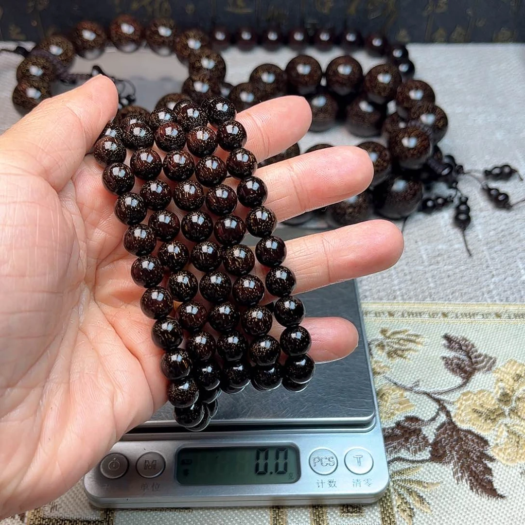 檀香紫檀（小叶紫檀）0.8 108颗 爆星