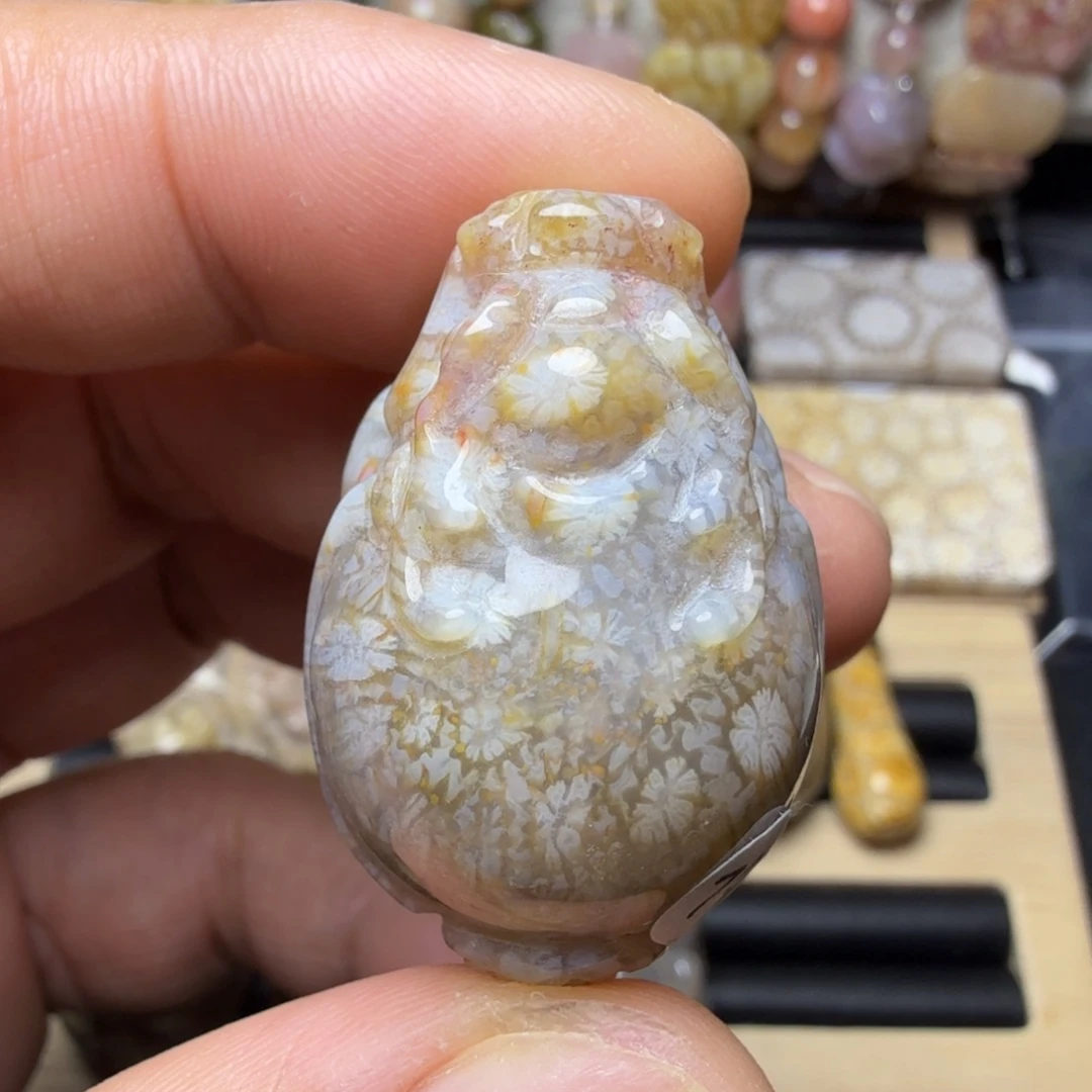 硅化玉未镶嵌天然有机玉石保真色