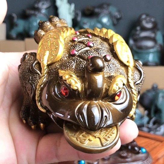 【闪购商品】变色茶宠中号金蟾
