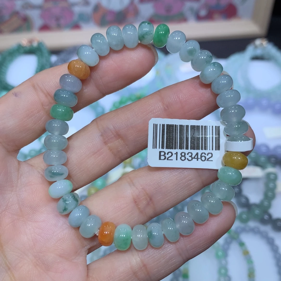 翡翠未镶嵌手链天然