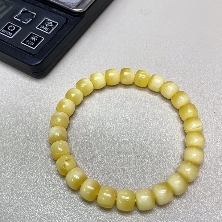 蜜蜡未镶嵌手链蜜蜡8.9mm老型手串11克