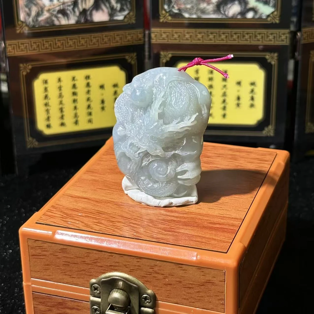 4926-天然翡翠-龙牌
