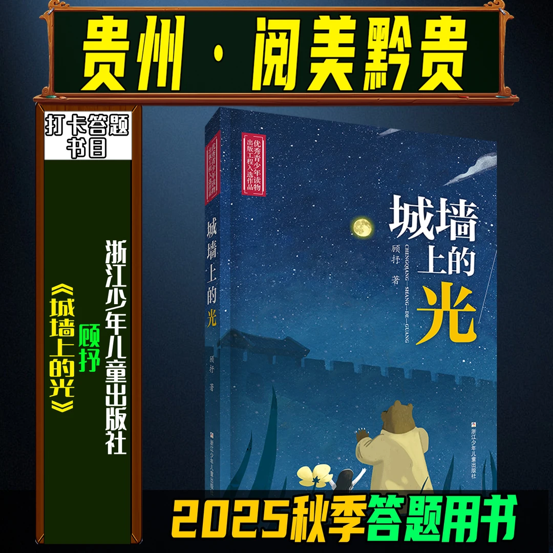 《城墙上的光》2025秋季贵州阅美黔贵五年级浙江少年儿童出版社顾抒
