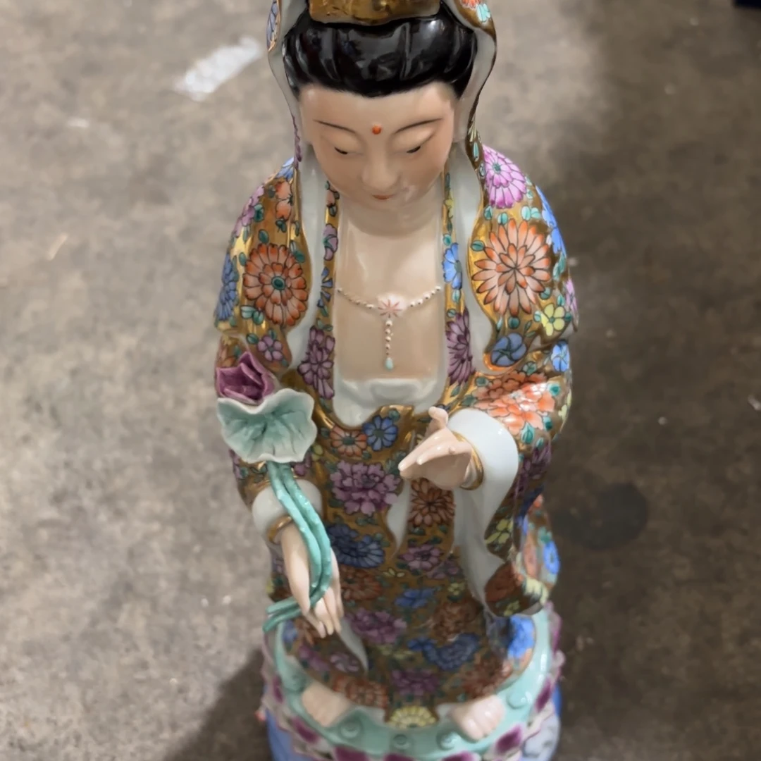 龍***雲瓷摆件精品高货工艺美术品细路摆件