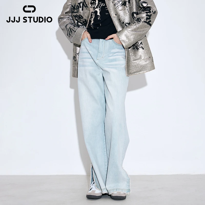 JJJ STUDIO 浅蓝色牛仔裤女 JDWWS2K021