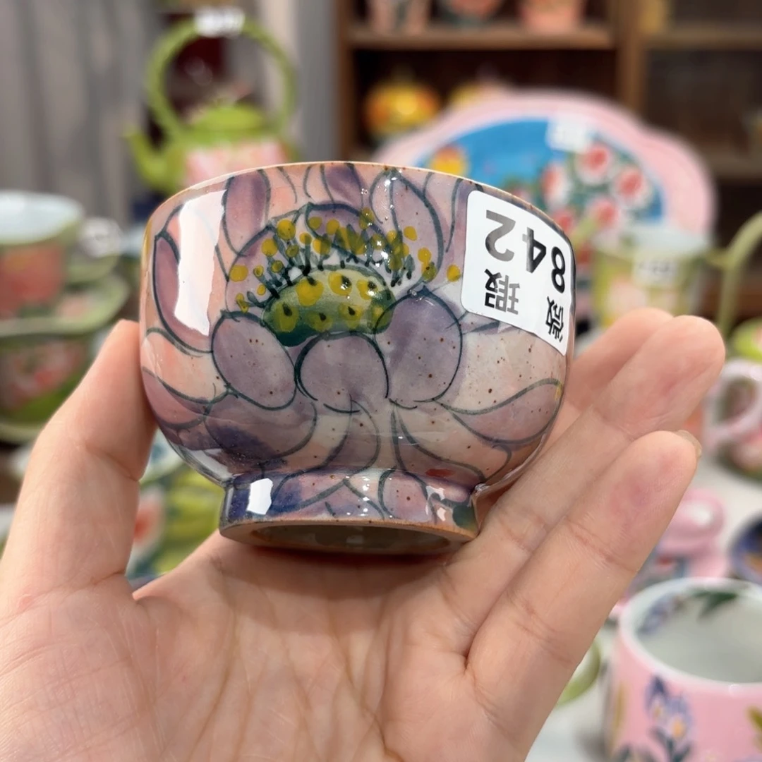 景德镇手绘高温釉下彩陶瓷茶具