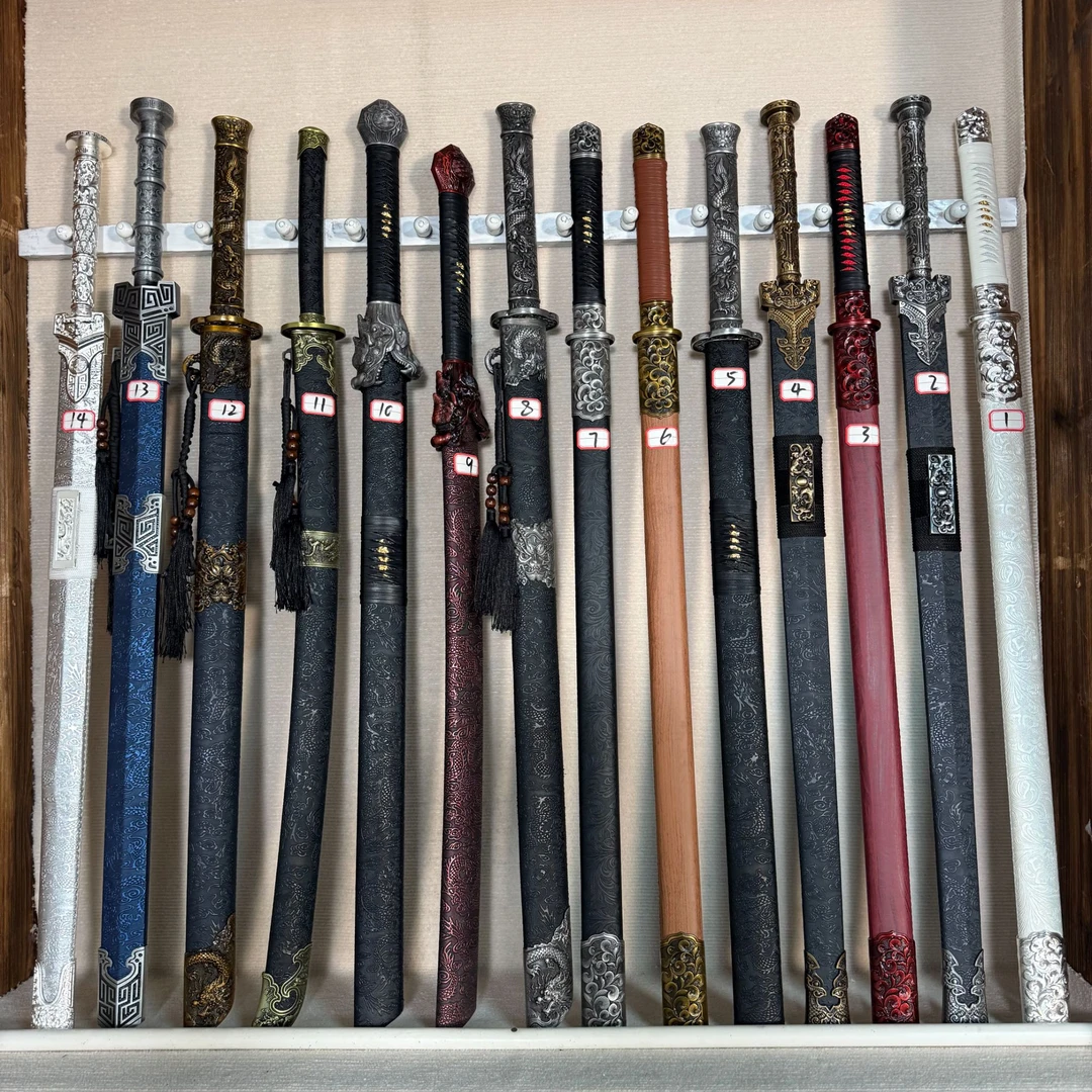 高锰钢一体高温淬火压弯面回弹收藏古代冷兵器汉剑