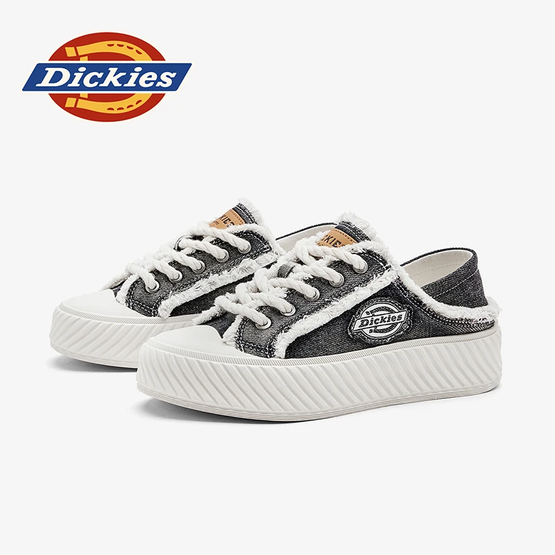 Dickies2025情侣秋新款时尚一脚蹬帆布鞋男女板鞋百搭厚底休闲鞋