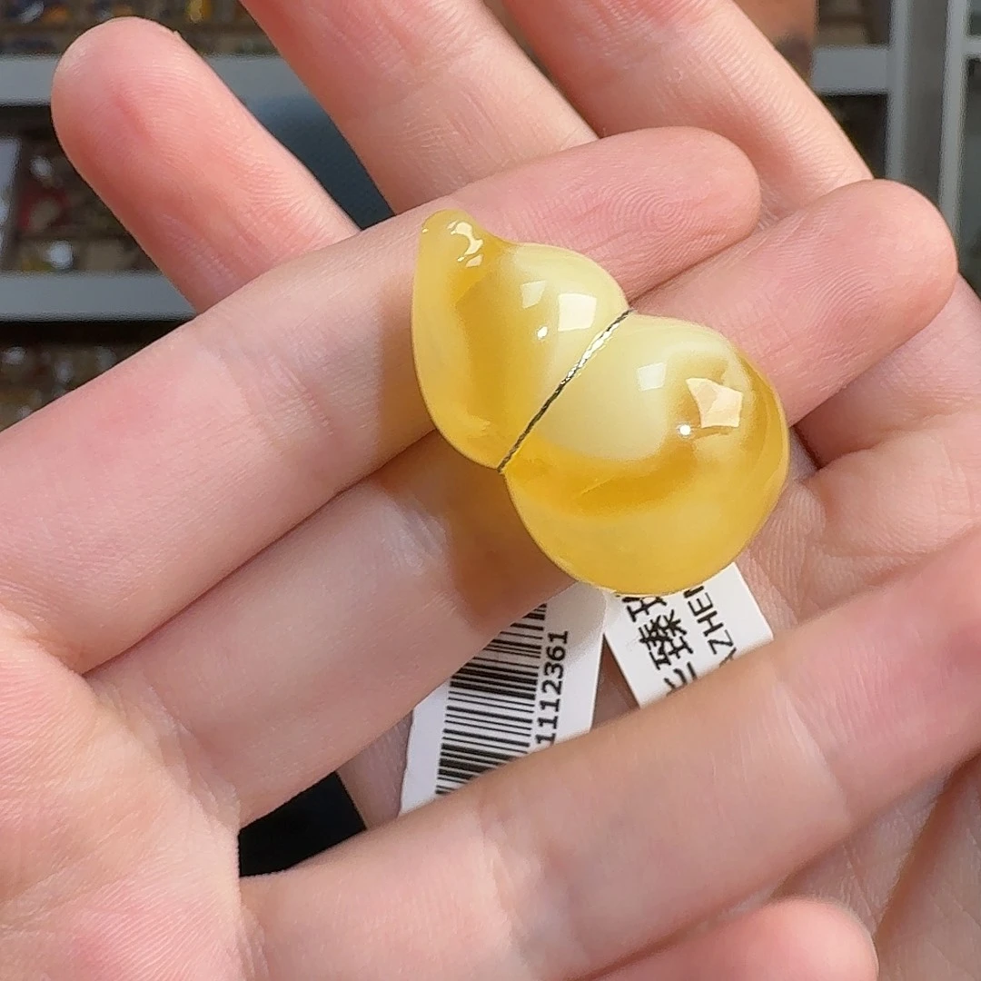 琥珀颈饰未镶嵌tx908葫芦