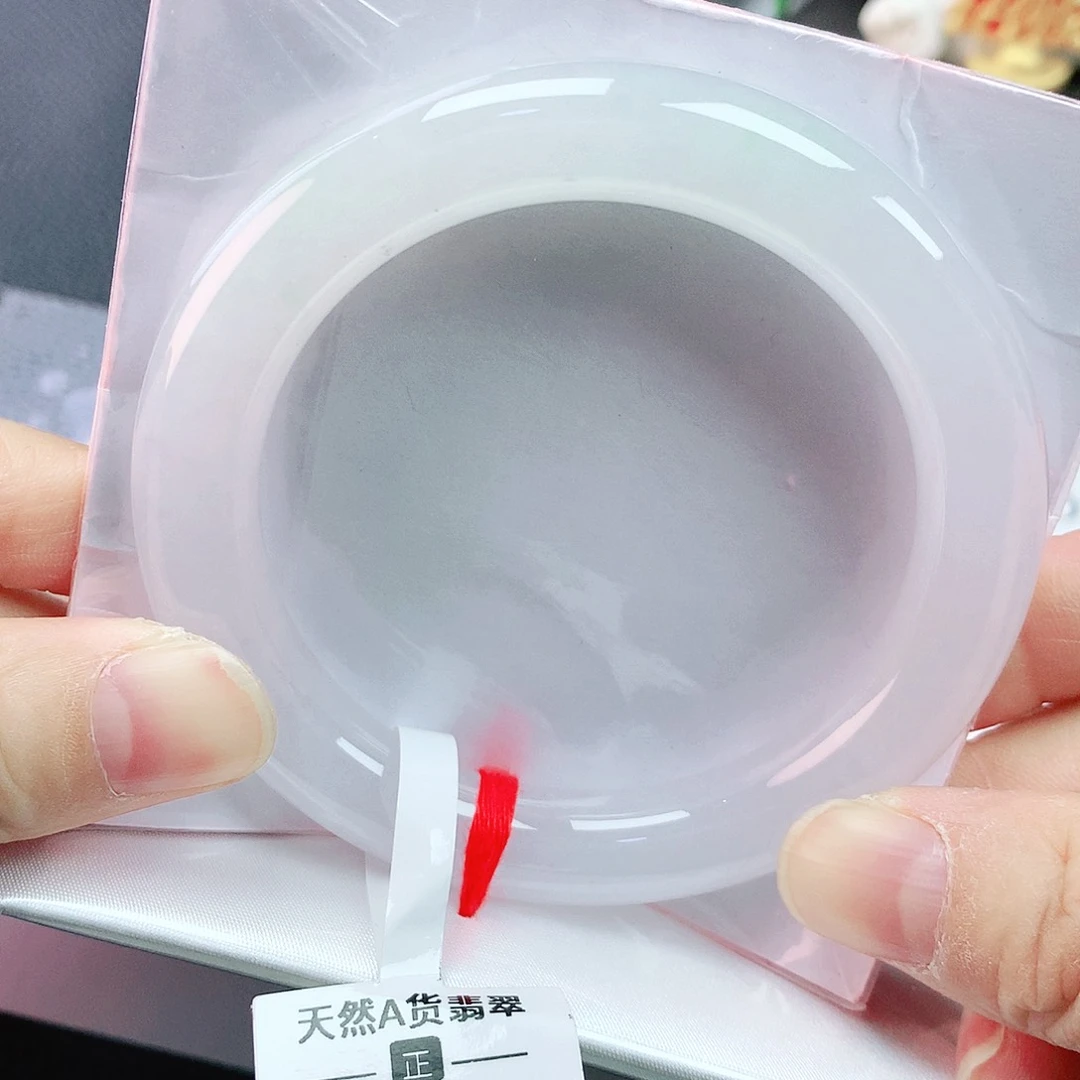 未镶嵌手镯翡翠54白月光