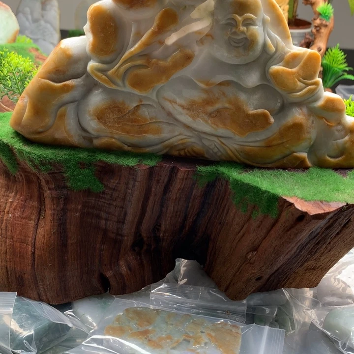 雨***田翡翠未镶嵌颈饰保真天然a货翡翠