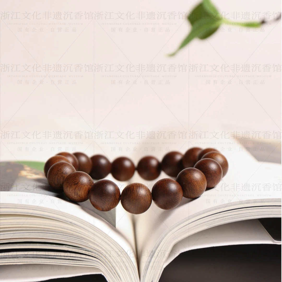 沉香沉香【非遗严选】香港窖藏黄奇楠沉水单圈手串【按需下单】1