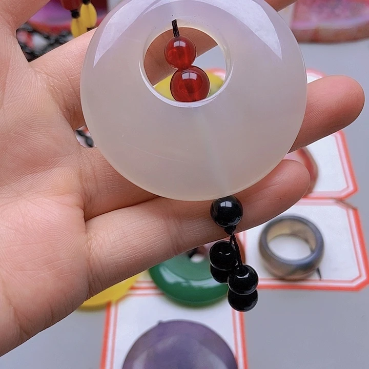 【闪购商品】玛瑙/玉髓珠宝半成品未镶嵌美**霞