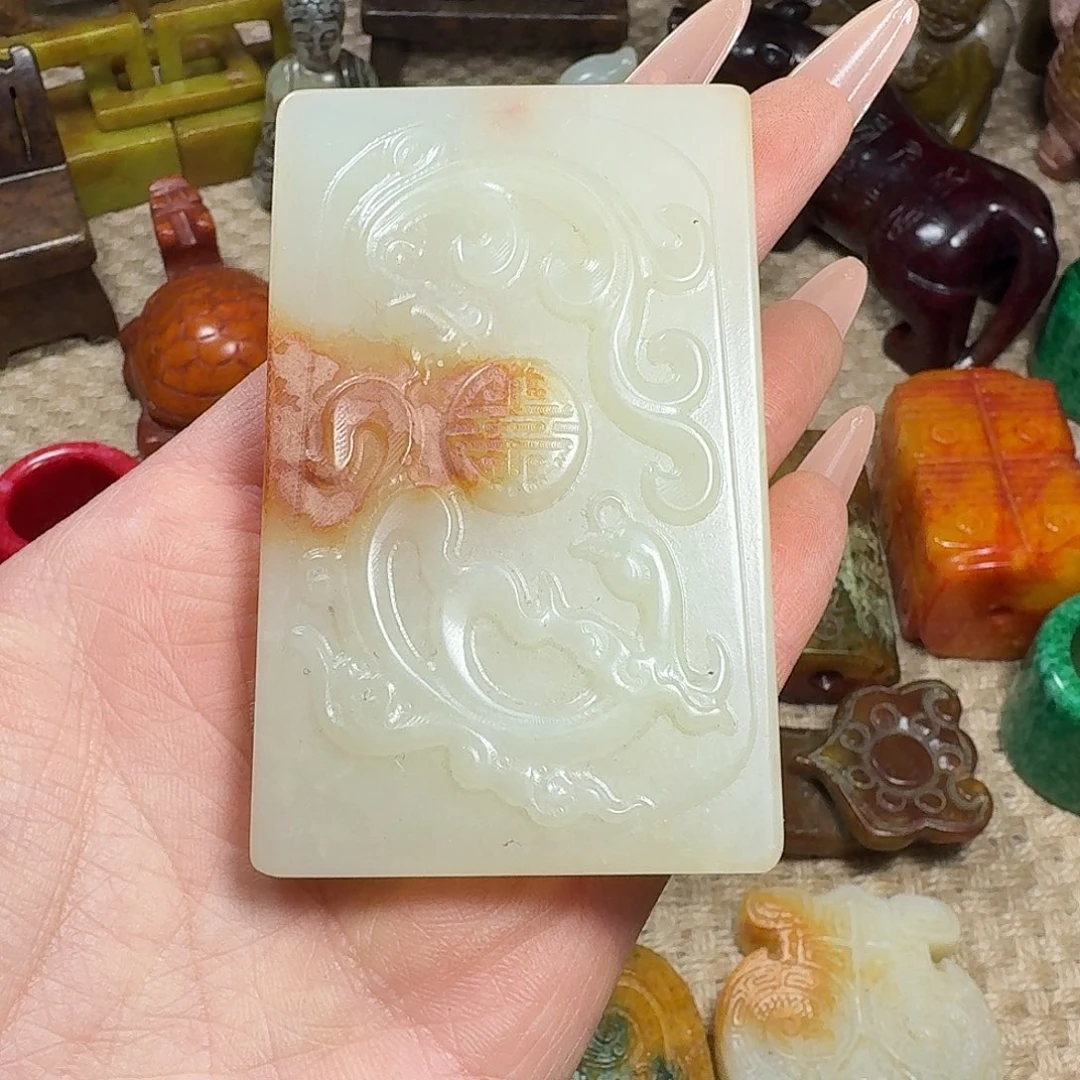 白玉菩提吊坠挂件