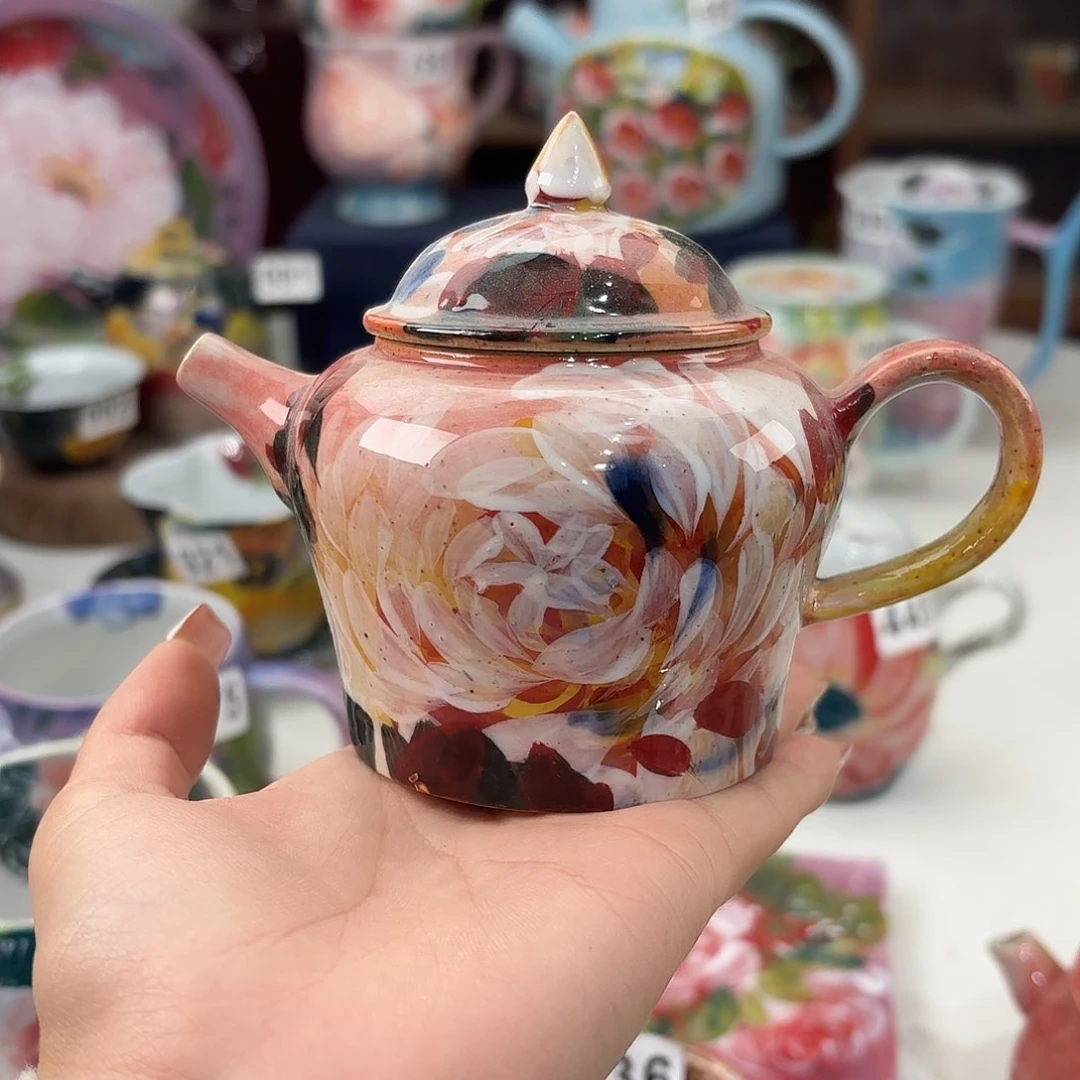 娜***娘景德镇手绘高温釉下彩陶瓷茶具