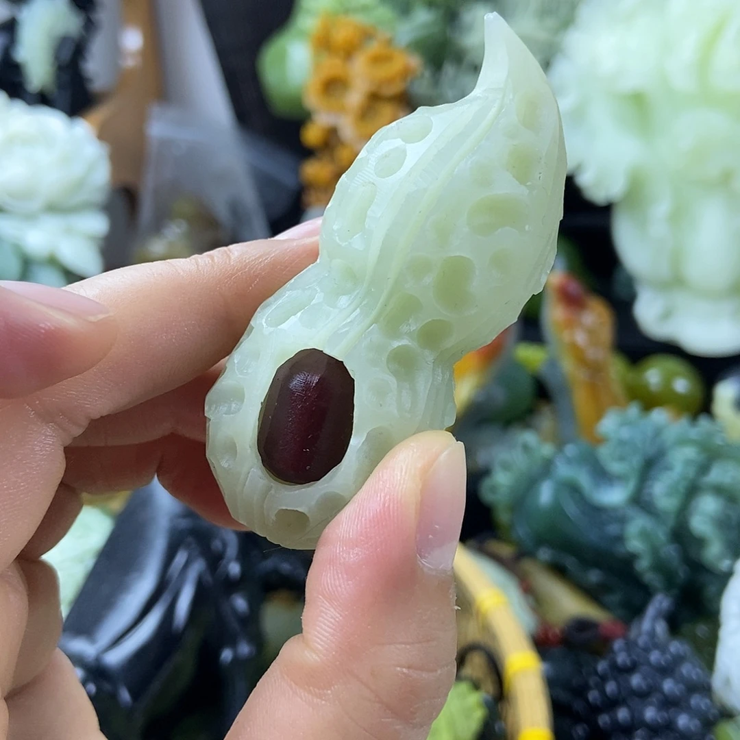 未镶嵌蛇纹石玉手把