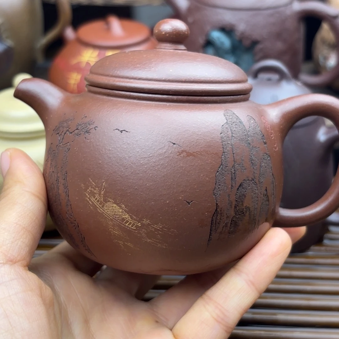 茶壶紫砂跑尊底槽清200c c