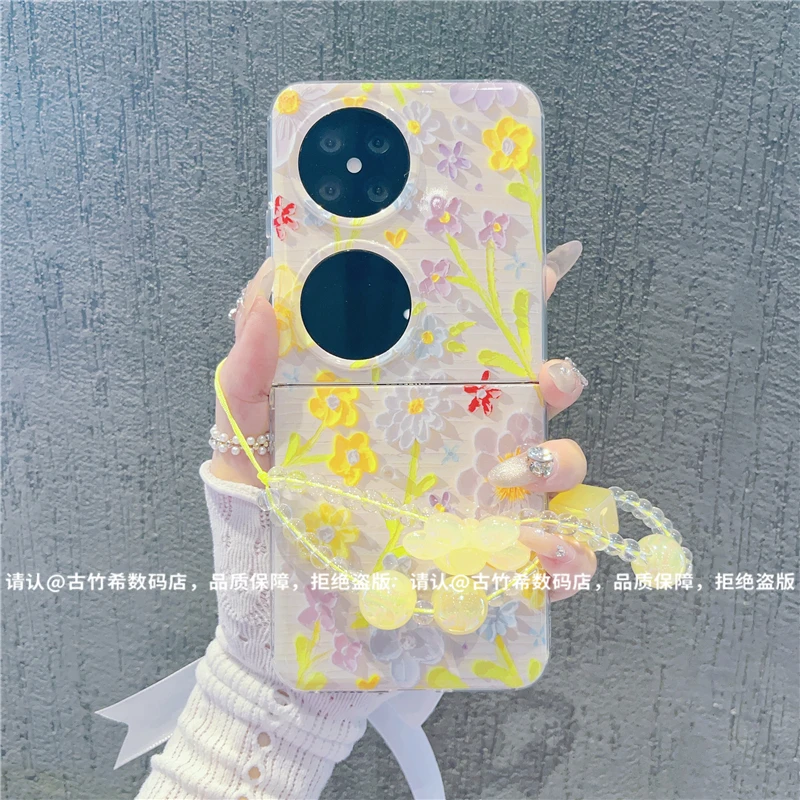 (华为pocket2系列)透明折叠壳适用华为pocket2手机壳防摔爆款潮壳