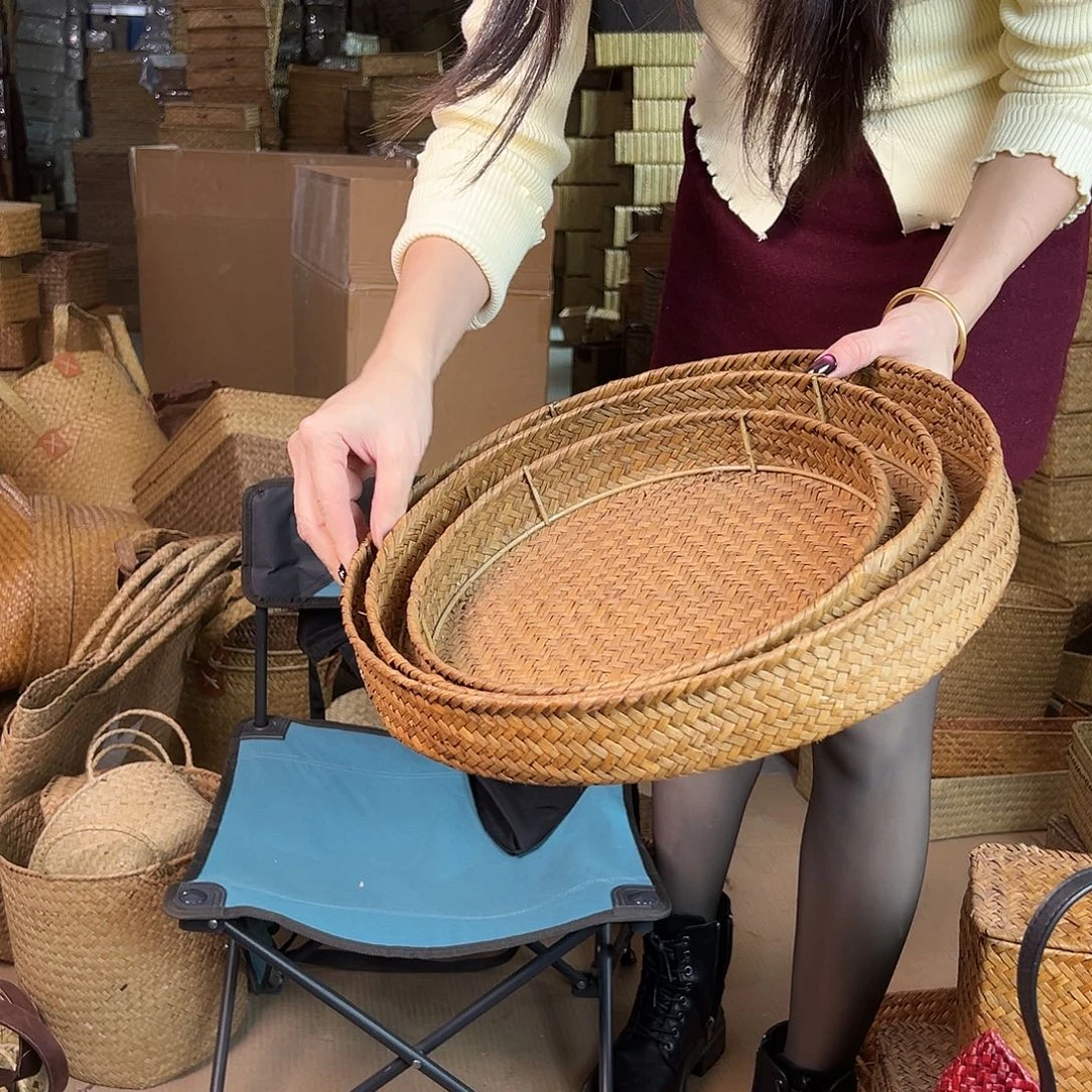 草编草编包/草编收纳盒微瑕疵