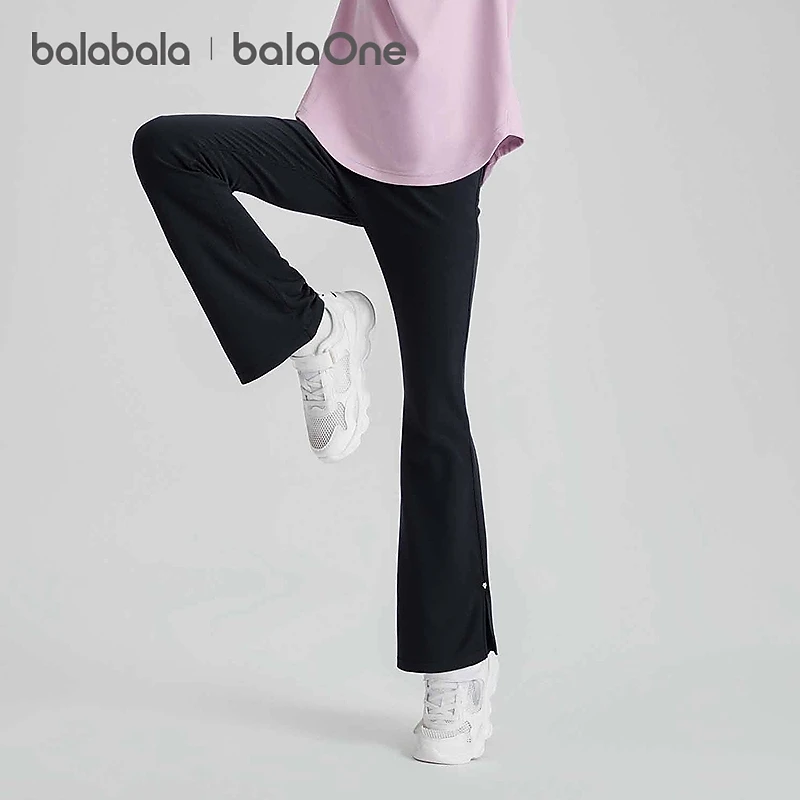 【balaOne】巴拉巴拉儿童牛仔裤女童喇叭裤舒适秋弹力亲肤长裤子