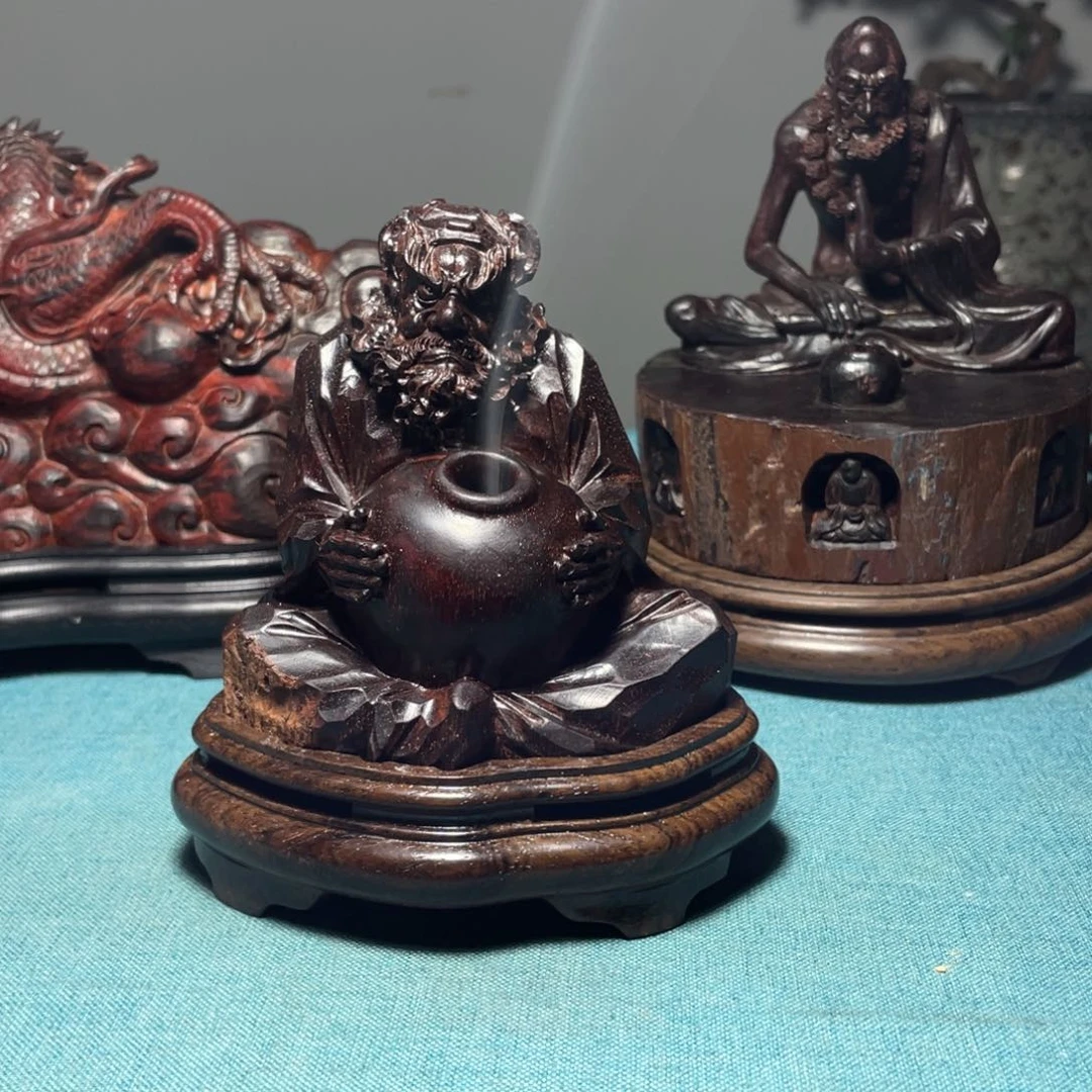 檀香紫檀（小叶紫檀）V****t摆件工艺品香炉