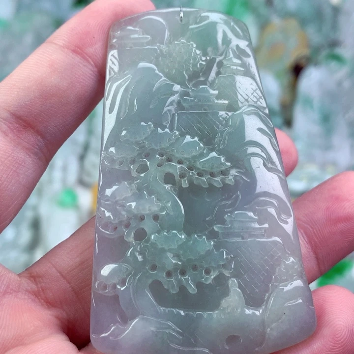 翡翠未镶嵌吊坠(不含链)