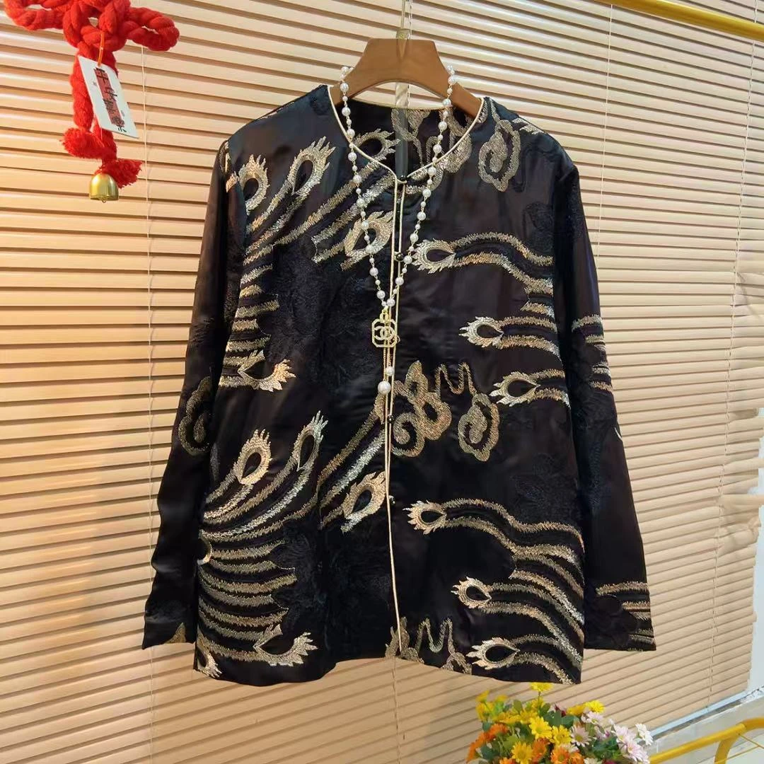 胖YY2025早春新款新中式国风唐装上衣高级感东方美学独特气质外套