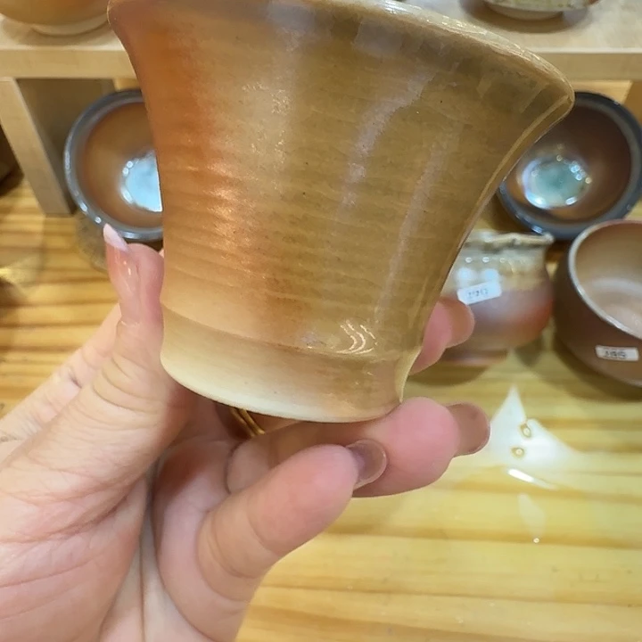 手工手作柴烧主人杯