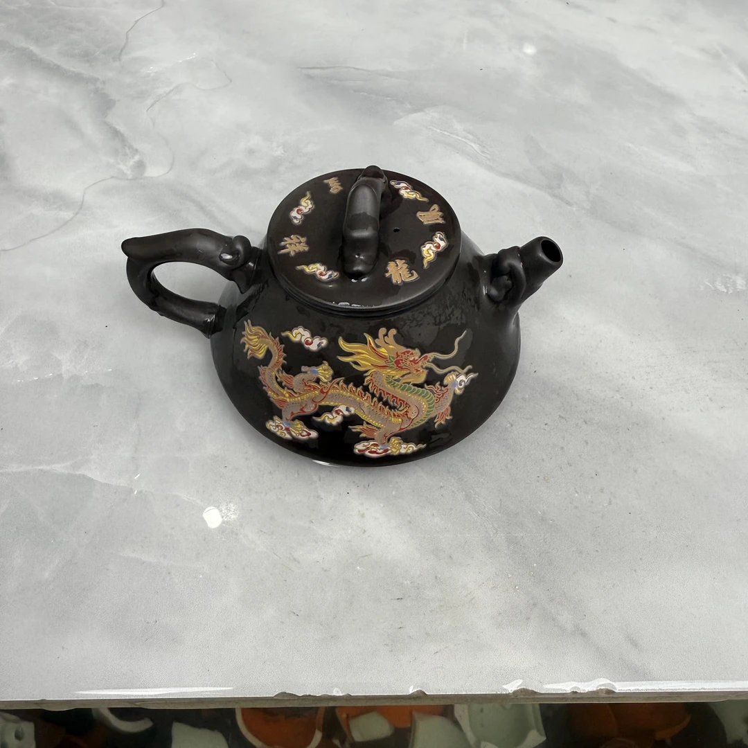 石瓢壶 深井老紫泥风云变色D11