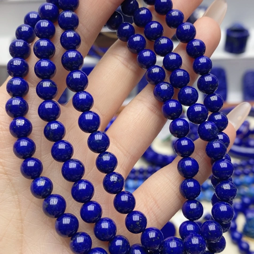 青金石未镶嵌手链6.5mm108