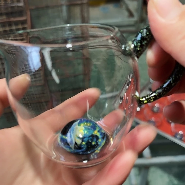 玻璃手工艺品玻璃茶器悠然海洋动物