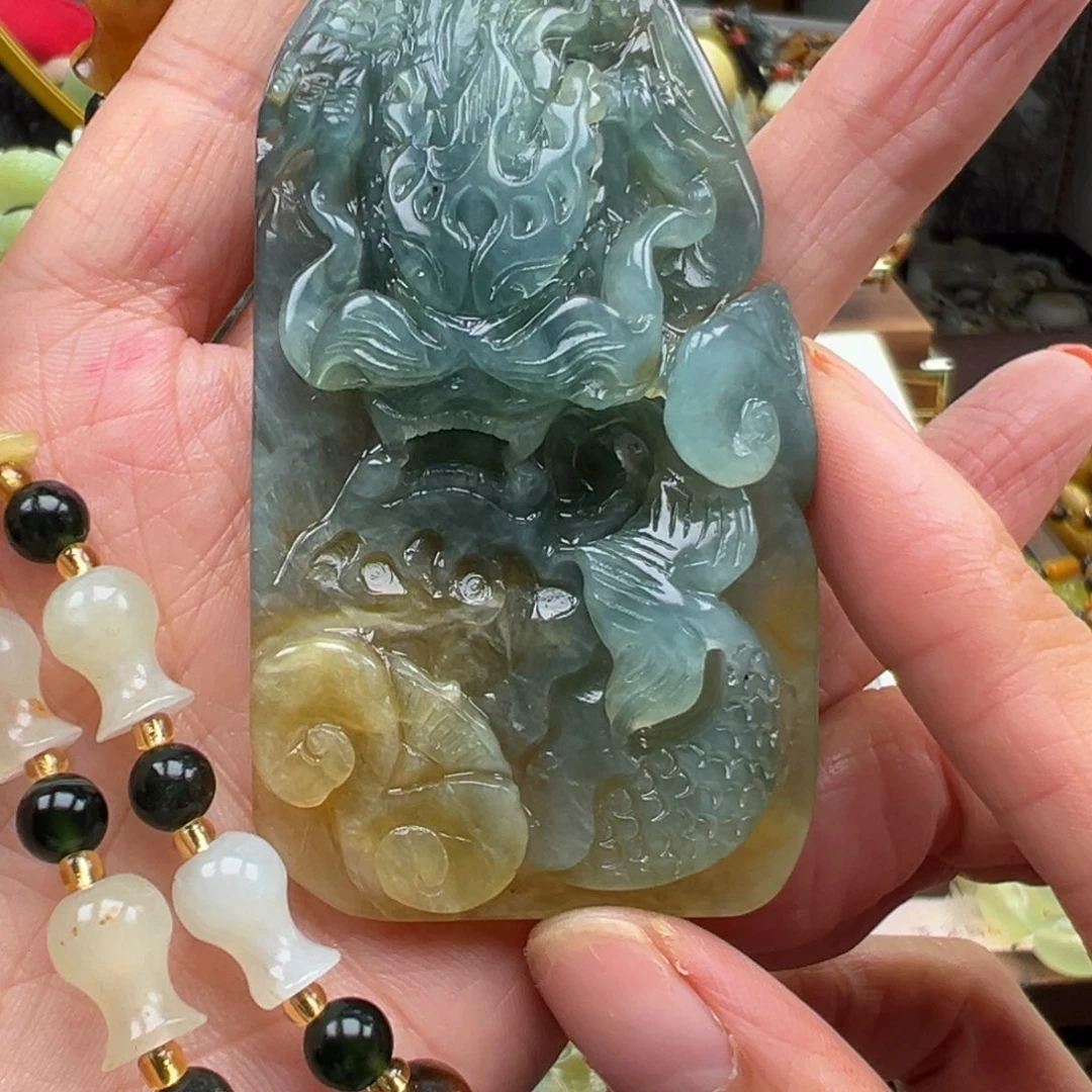 岫玉未镶嵌挂件挂件