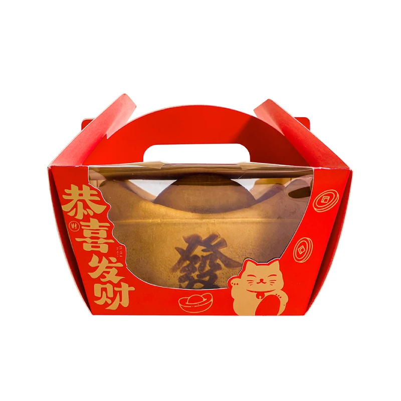 【纯牛奶制作】发财元宝吐司礼盒（2只装400g）