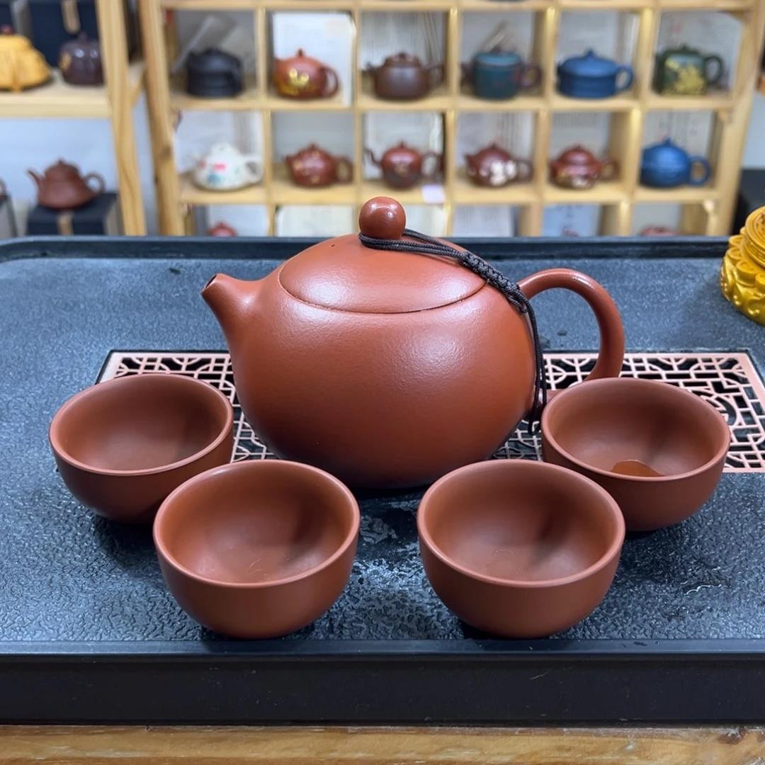 紫砂紫砂胖西施（一壶四杯）