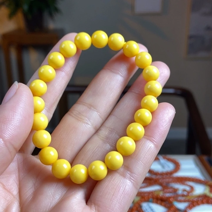 琥珀手链未镶嵌蜜蜡手串8