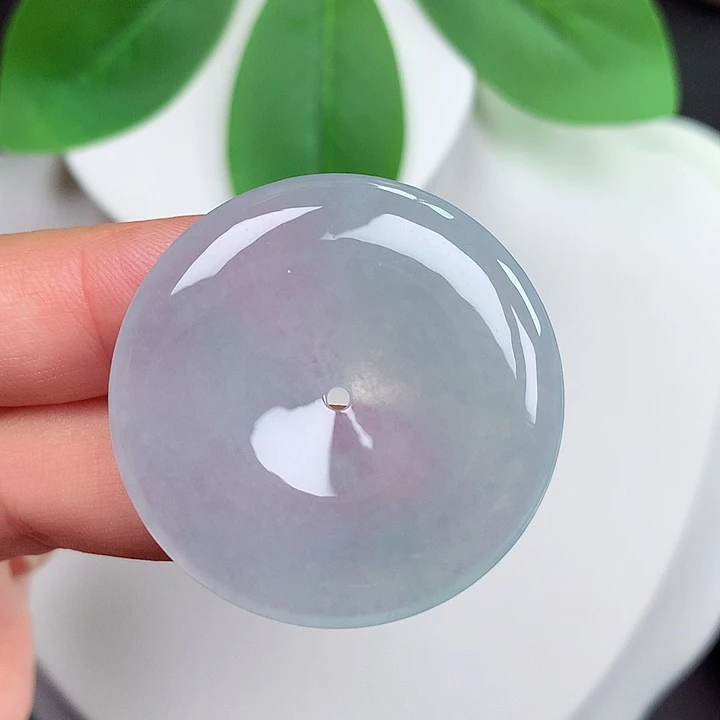 颈饰未镶嵌翡翠平安扣35.3x5.6mm