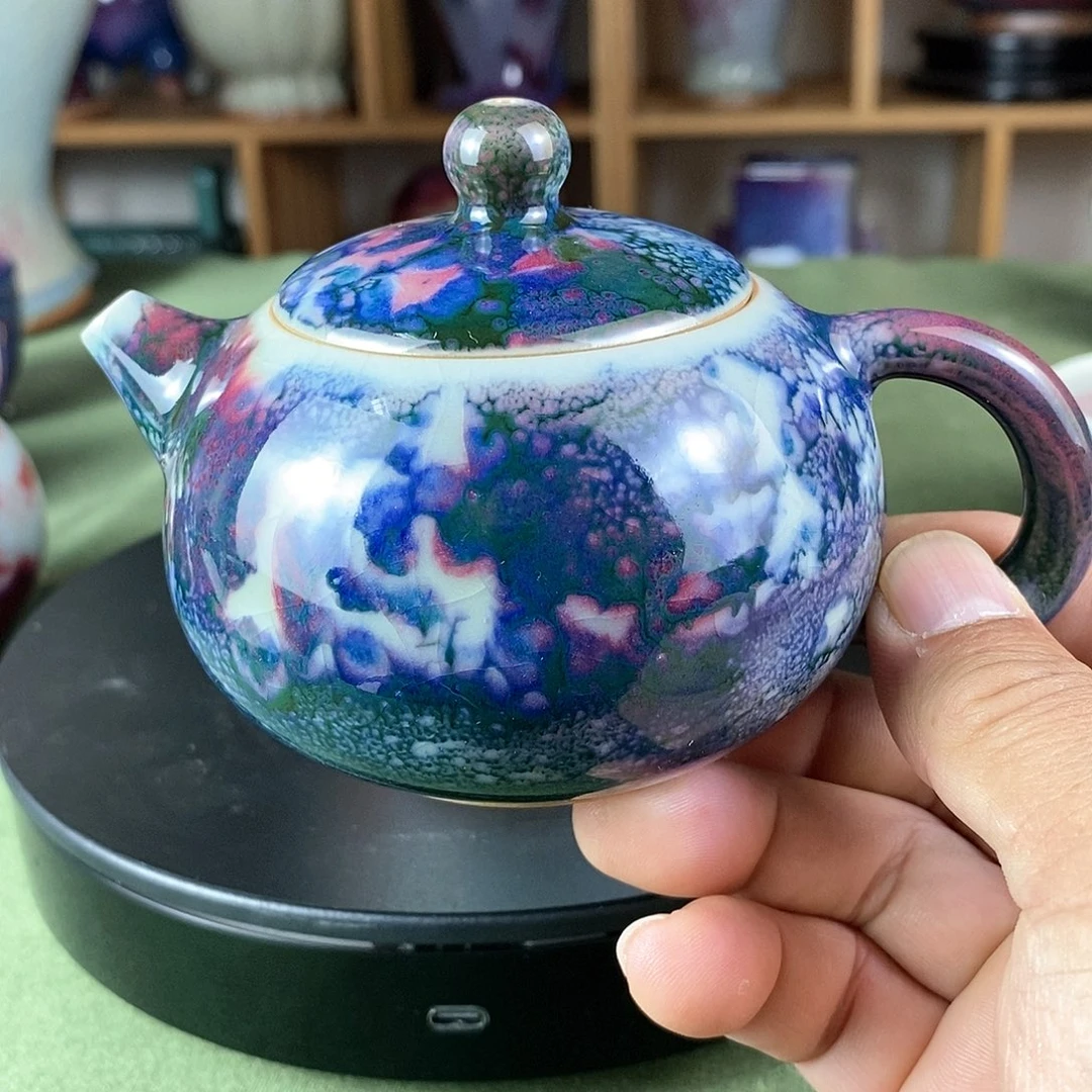 陶瓷西施壶，水墨丹青