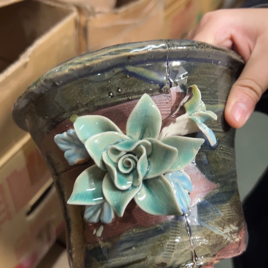 满20米秒退拉黑花盆