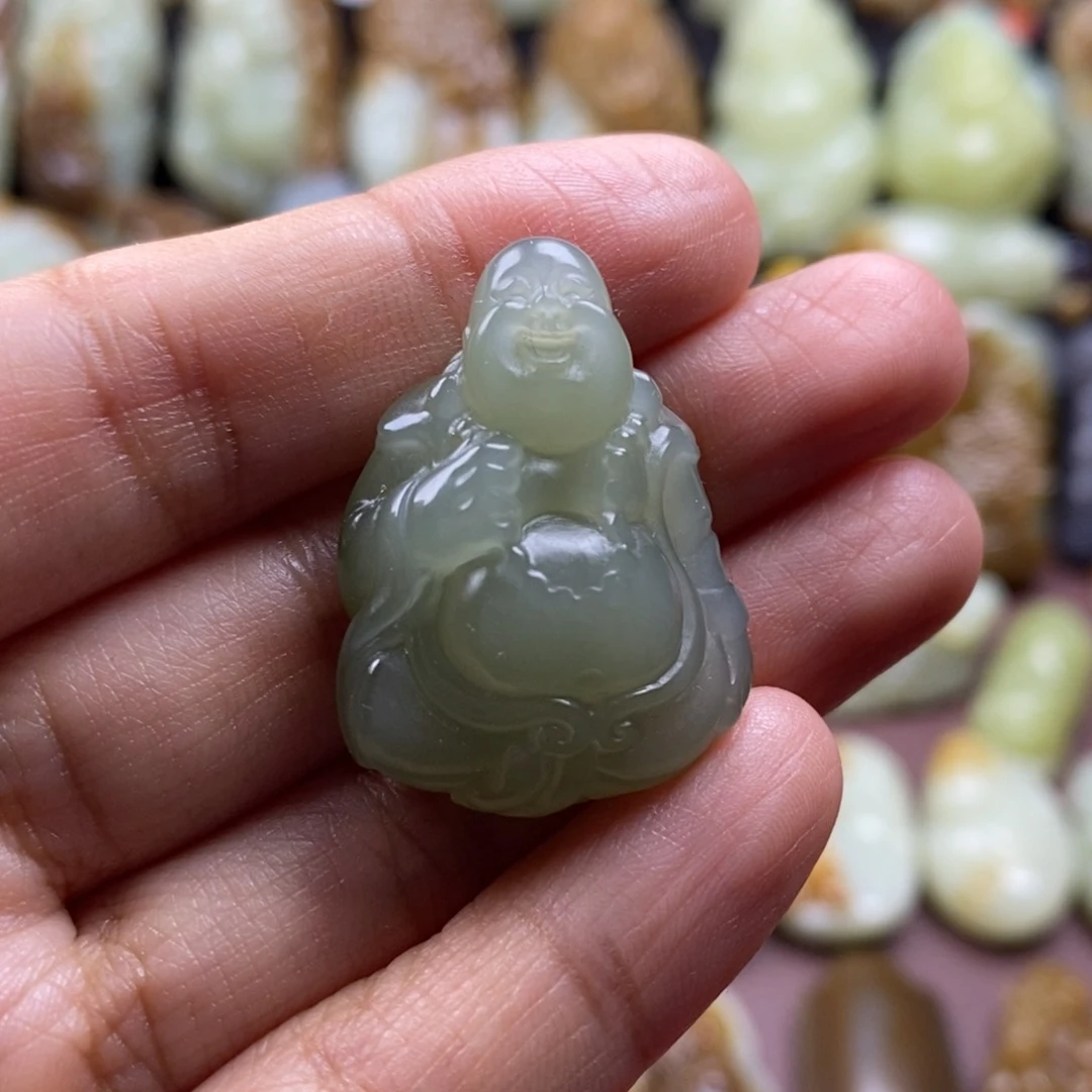 吊坠(不含链)未镶嵌和田玉（糖玉）