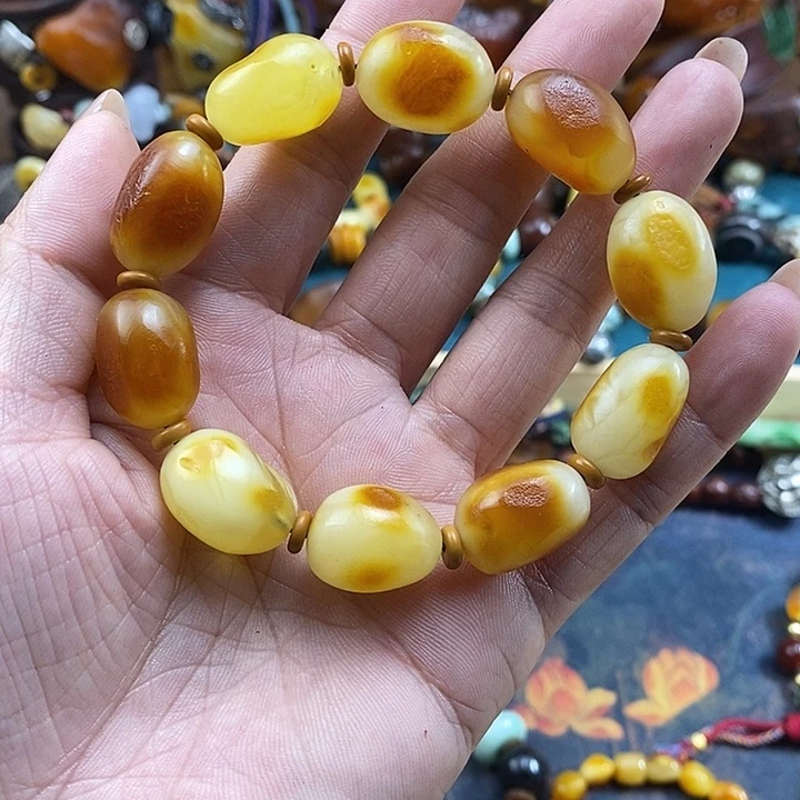 蜜蜡未镶嵌手串手串