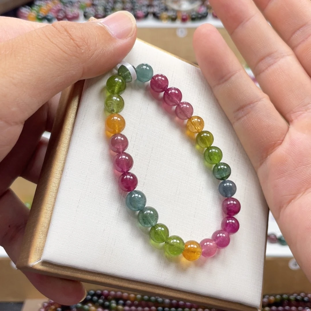 未镶嵌手串碧玺7.5mm.mmmmmm