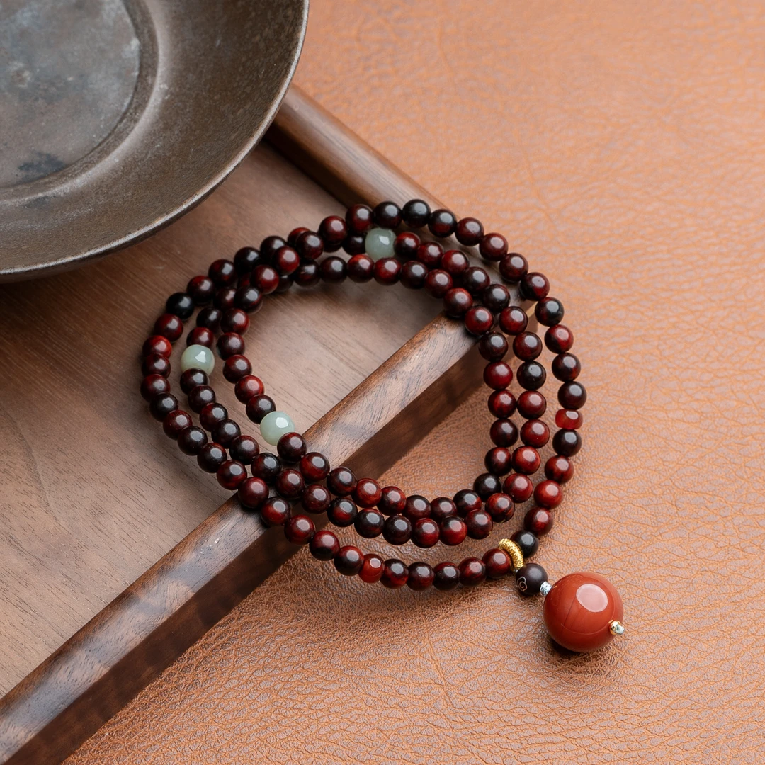 小叶紫檀6mm多圈手串