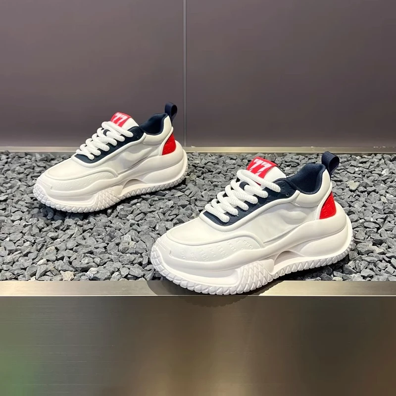 时尚耐磨老爹鞋阿甘鞋鞋子时尚休闲鞋厚底夏季平跟纯色网面透气