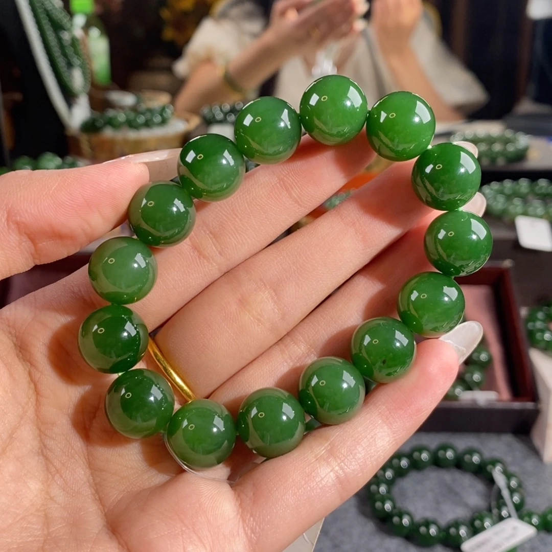 和田玉（碧玉）未镶嵌手链