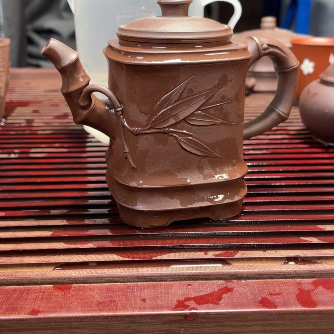青***青紫砂茶杯宜兴原矿